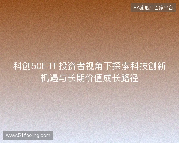 科创50ETF投资者视角下探索科技创新机遇与长期价值成长路径